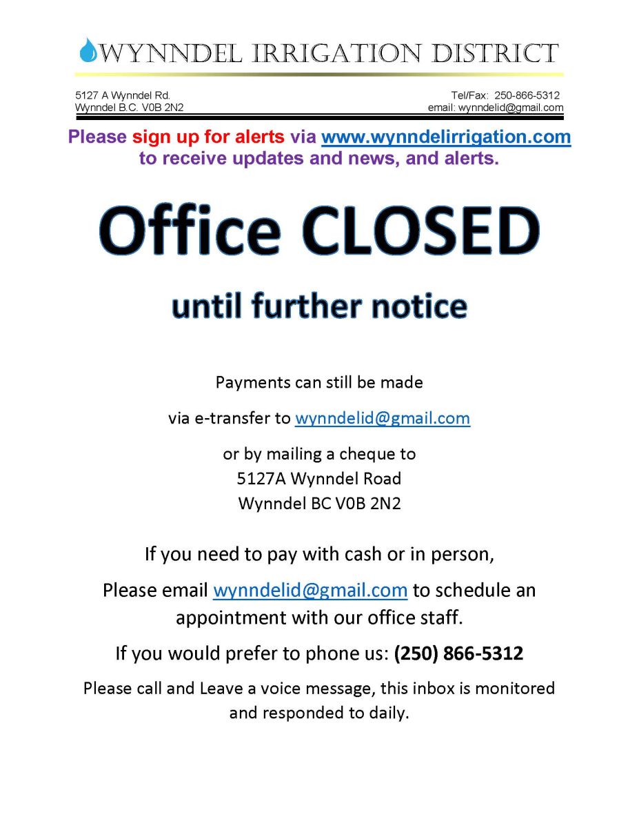 Office Closed poster