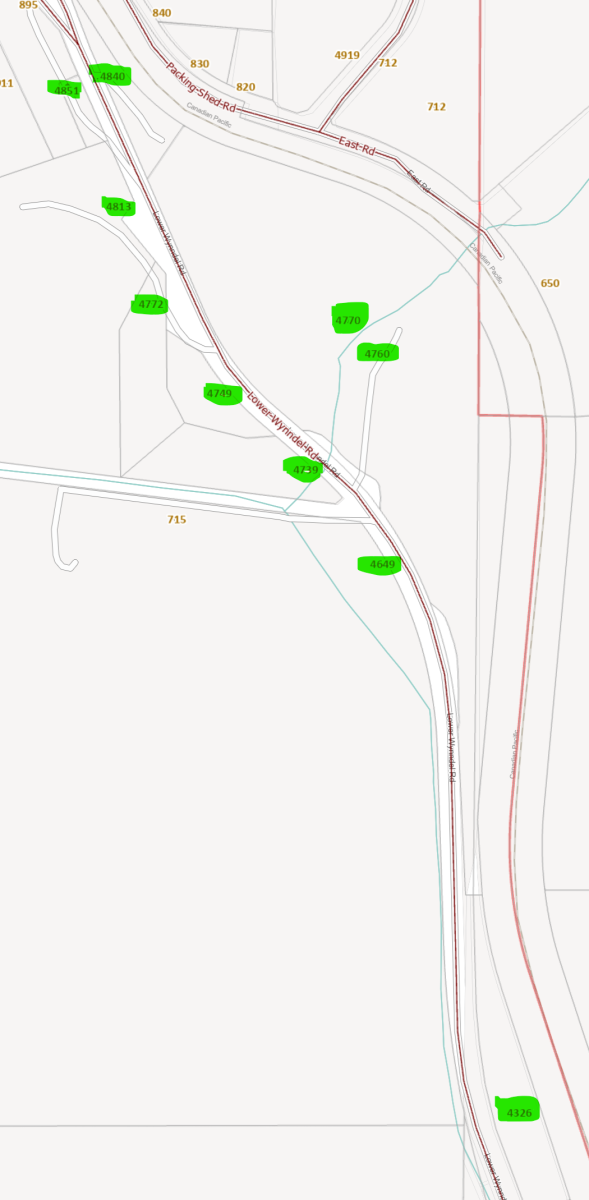 map for water repairs